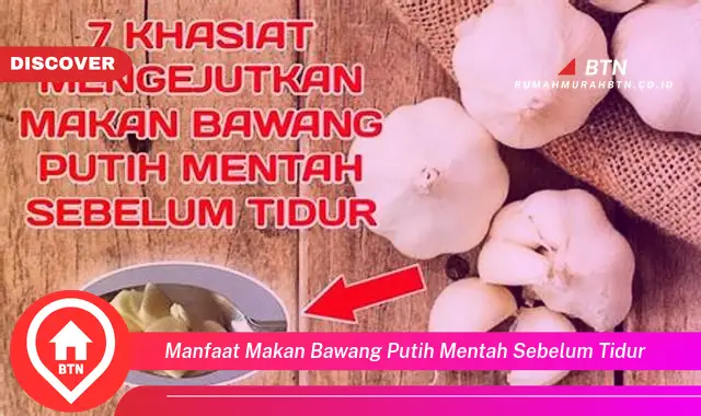 manfaat makan bawang putih mentah sebelum tidur