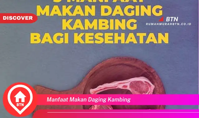 manfaat makan daging kambing