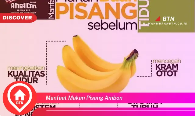 manfaat makan pisang ambon