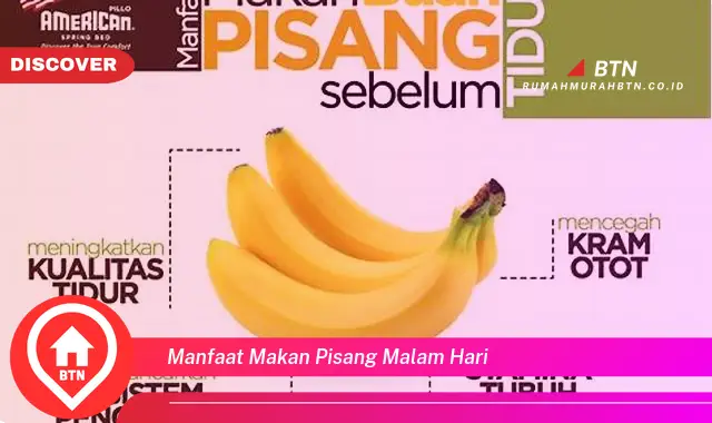 manfaat makan pisang malam hari