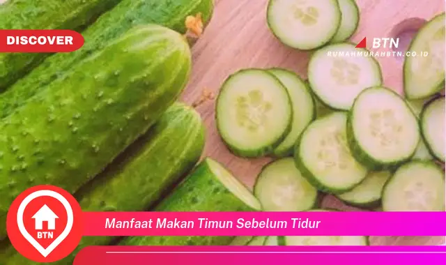 manfaat makan timun sebelum tidur