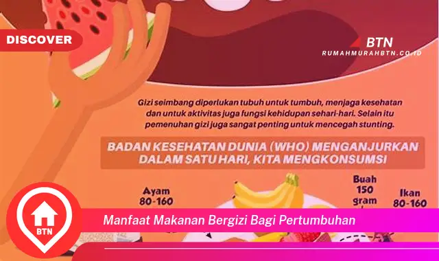 manfaat makanan bergizi bagi pertumbuhan