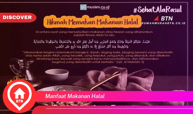 manfaat makanan halal