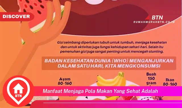 manfaat menjaga pola makan yang sehat adalah