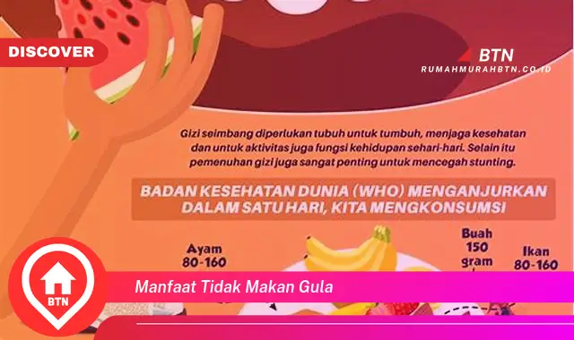 manfaat tidak makan gula