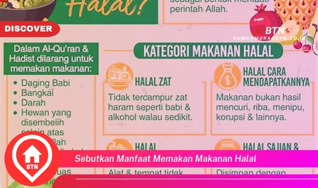 sebutkan manfaat memakan makanan halal