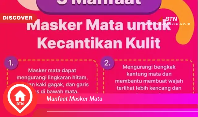 manfaat masker mata