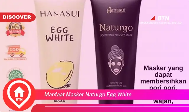 manfaat masker naturgo egg white