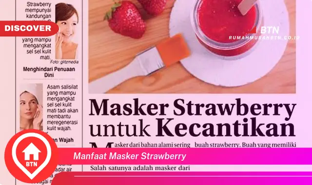 manfaat masker strawberry