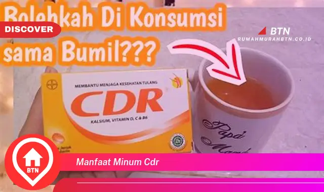 manfaat minum cdr