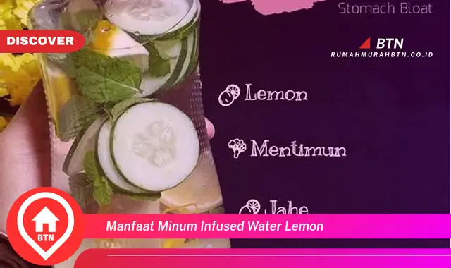 manfaat minum infused water lemon