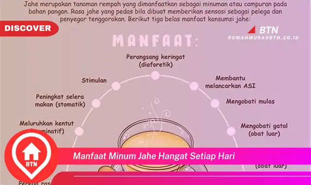 manfaat minum jahe hangat setiap hari