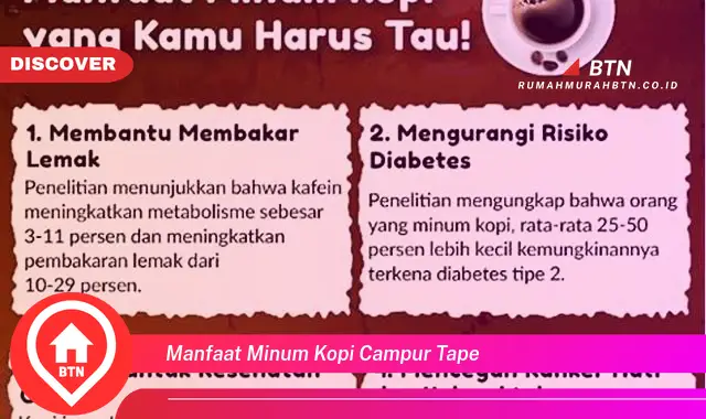 manfaat minum kopi campur tape