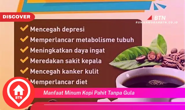 manfaat minum kopi pahit tanpa gula