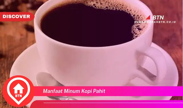 manfaat minum kopi pahit