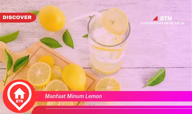 manfaat minum lemon