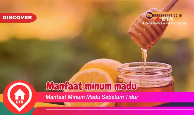 manfaat minum madu sebelum tidur