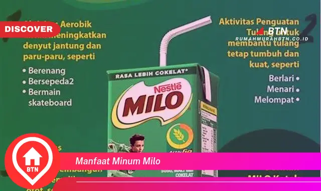 manfaat minum milo