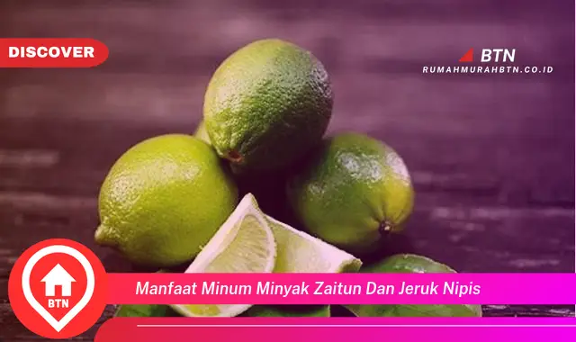 manfaat minum minyak zaitun dan jeruk nipis