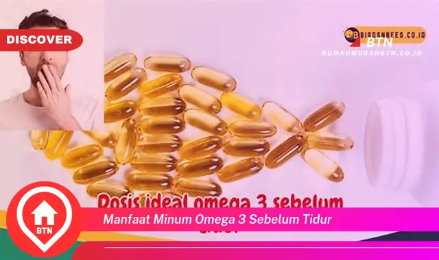 manfaat minum omega 3 sebelum tidur