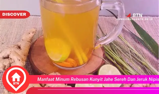 manfaat minum rebusan kunyit jahe sereh dan jeruk nipis