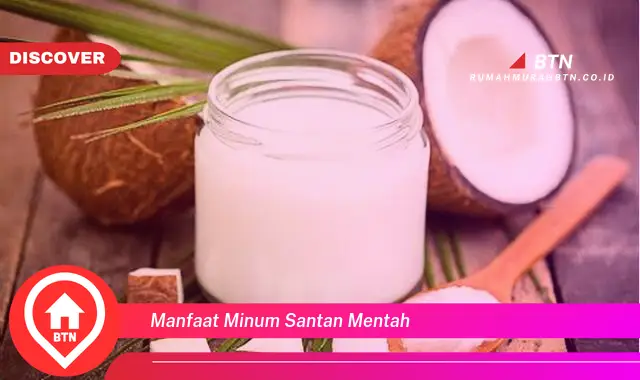 manfaat minum santan mentah