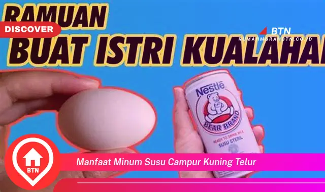 manfaat minum susu campur kuning telur