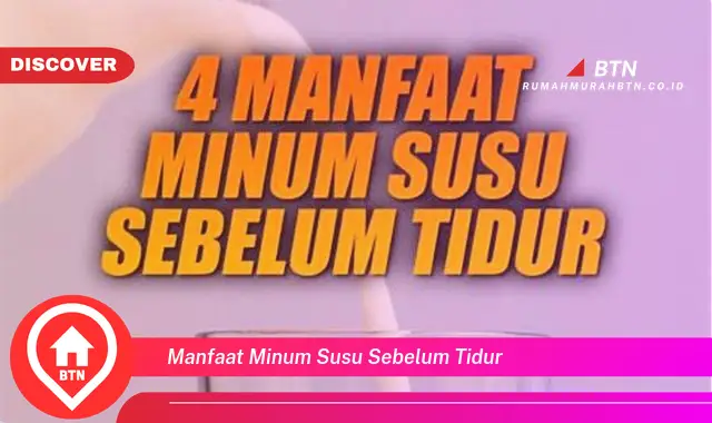 manfaat minum susu sebelum tidur