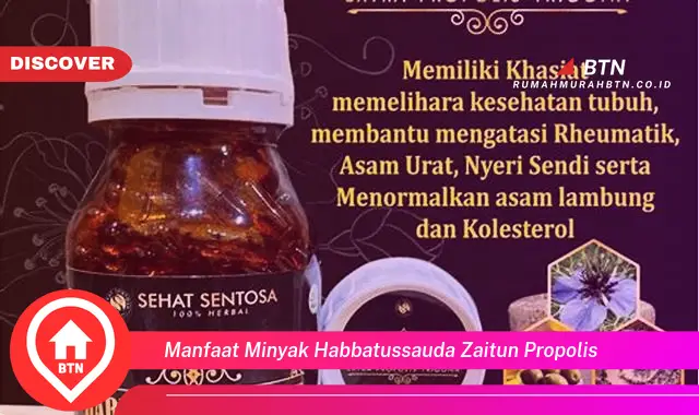 manfaat minyak habbatussauda zaitun propolis