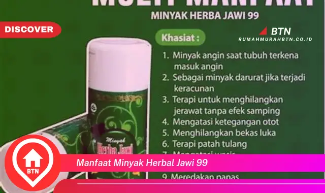 manfaat minyak herbal jawi 99