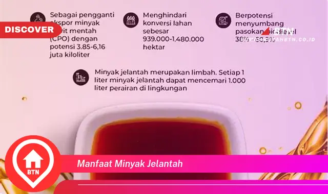 manfaat minyak jelantah