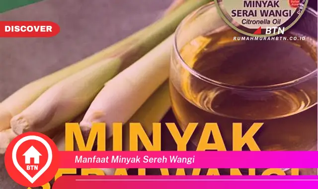 manfaat minyak sereh wangi