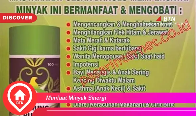 manfaat minyak sinergi