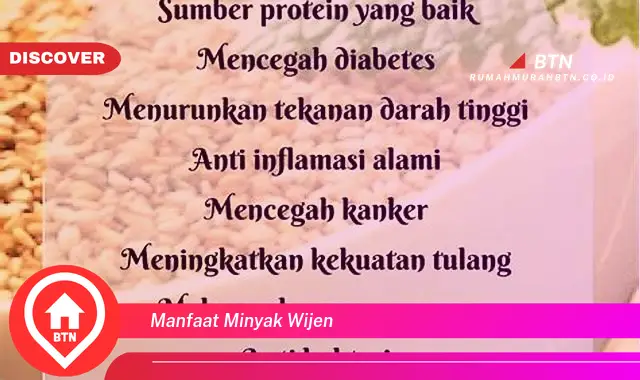 manfaat minyak wijen