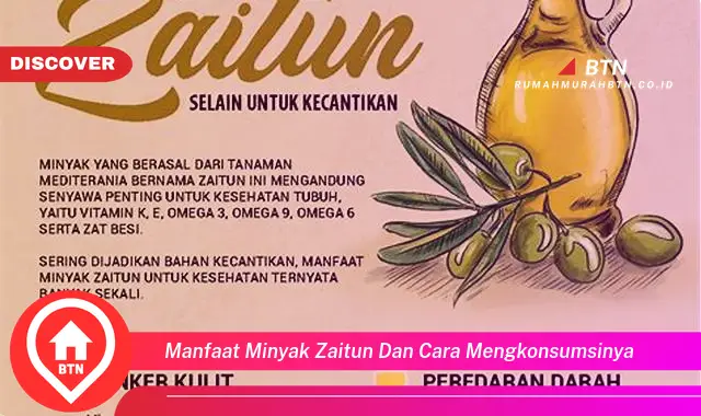 manfaat minyak zaitun dan cara mengkonsumsinya