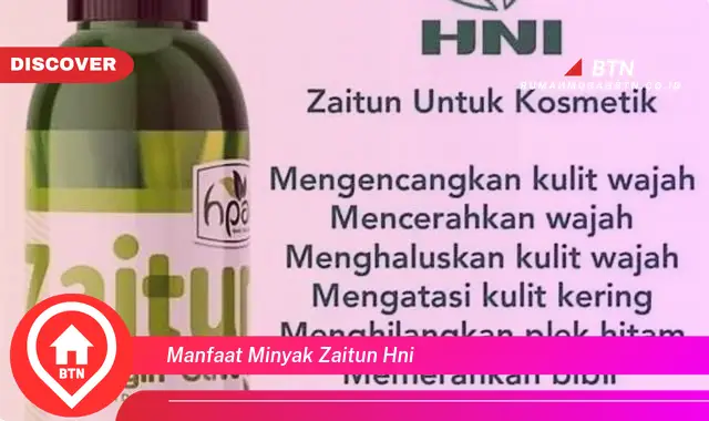 manfaat minyak zaitun hni