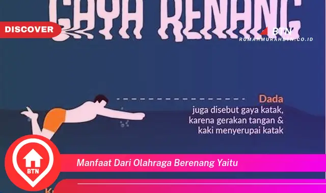 manfaat dari olahraga berenang yaitu