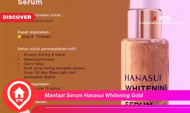 manfaat serum hanasui whitening gold