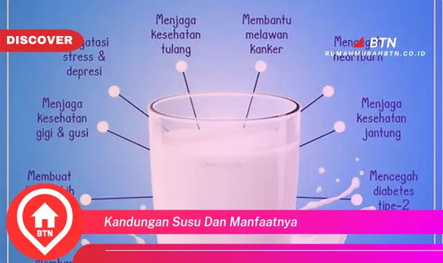 kandungan susu dan manfaatnya