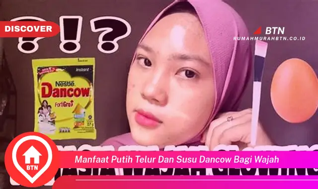 manfaat putih telur dan susu dancow bagi wajah