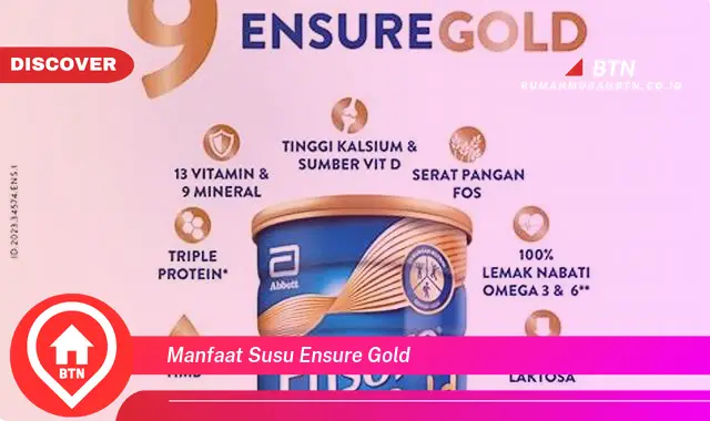 manfaat susu ensure gold