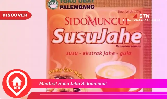 manfaat susu jahe sidomuncul