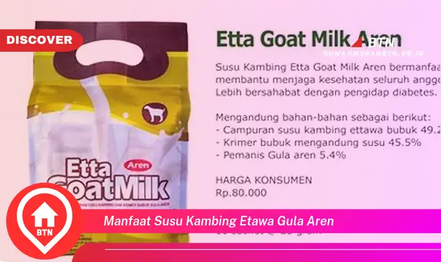 manfaat susu kambing etawa gula aren