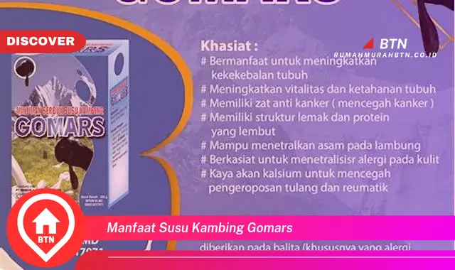 manfaat susu kambing gomars