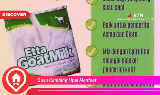 susu kambing hpai manfaat