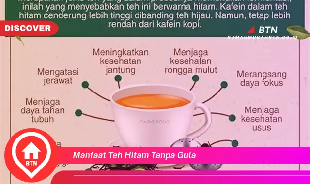 manfaat teh hitam tanpa gula