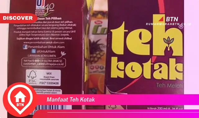 manfaat teh kotak