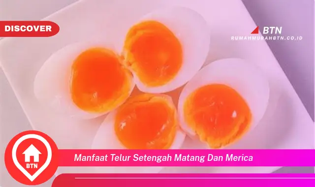 manfaat telur setengah matang dan merica