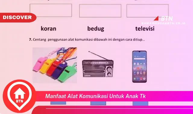 manfaat alat komunikasi untuk anak tk