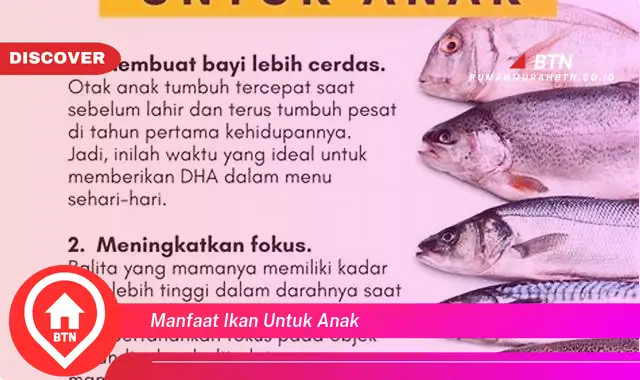 manfaat ikan untuk anak